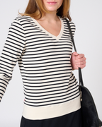*PREORDER Martina Stripe V-Neck Top