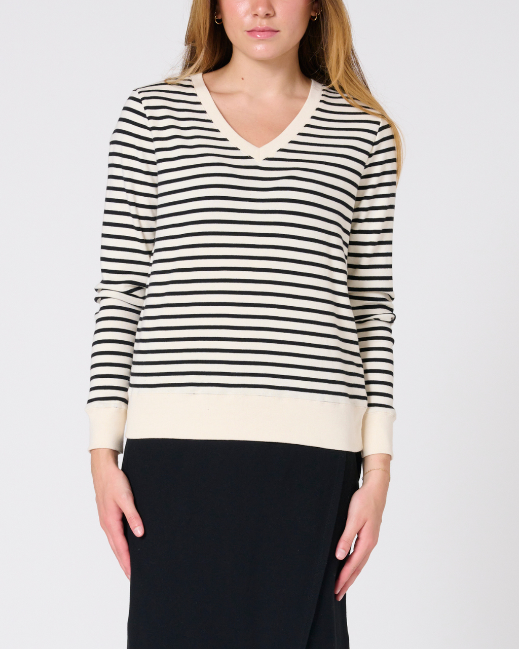 *PREORDER Martina Stripe V-Neck Top
