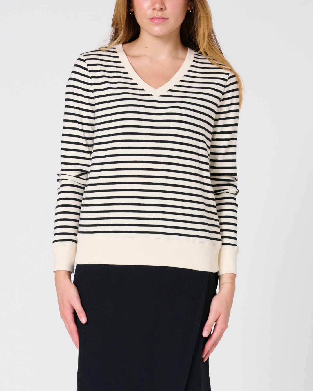 *PREORDER Martina Stripe V-Neck Top