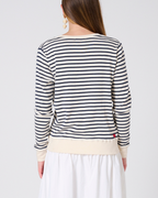 *PREORDER Martina Stripe V-Neck Top