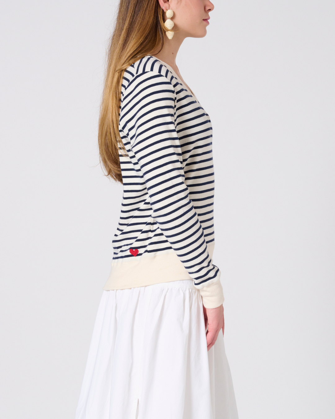 *PREORDER Martina Stripe V-Neck Top