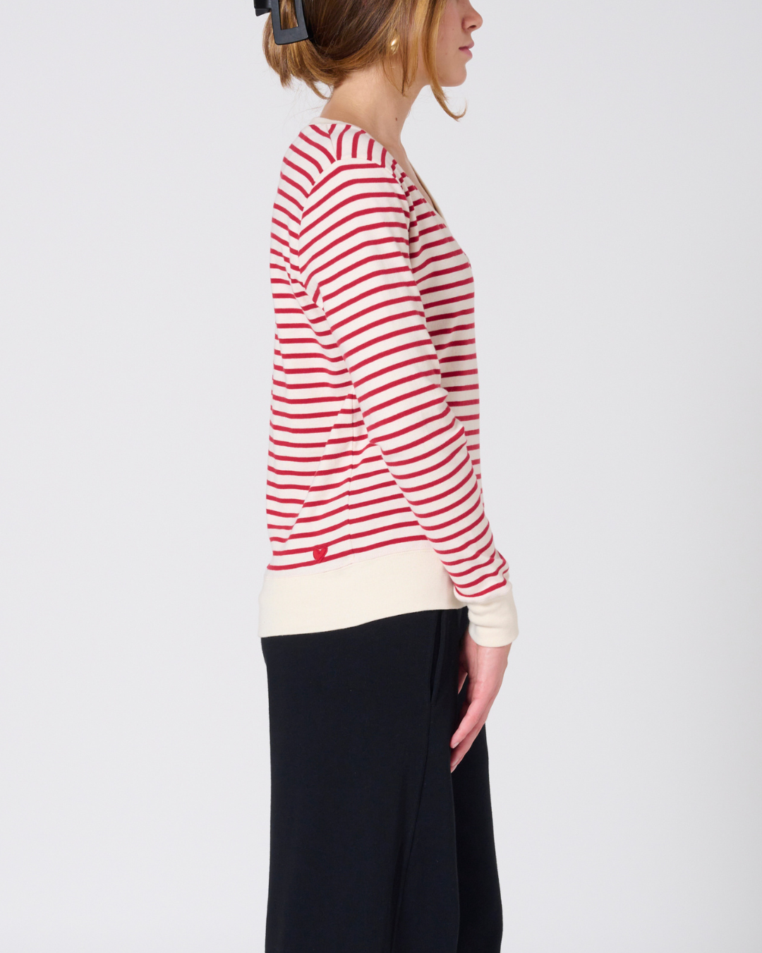 *PREORDER Martina Stripe V-Neck Top