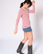 Nathalie stripe Henley top