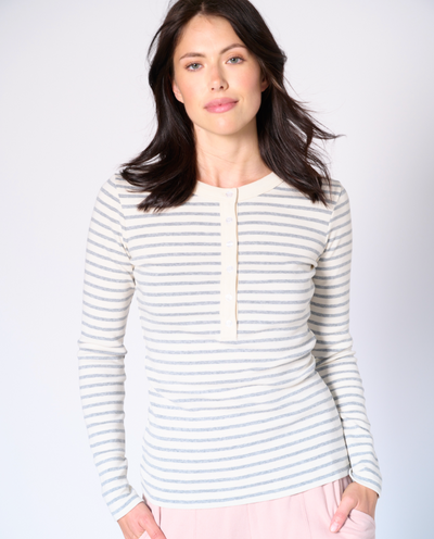 Nathalie stripe Henley top