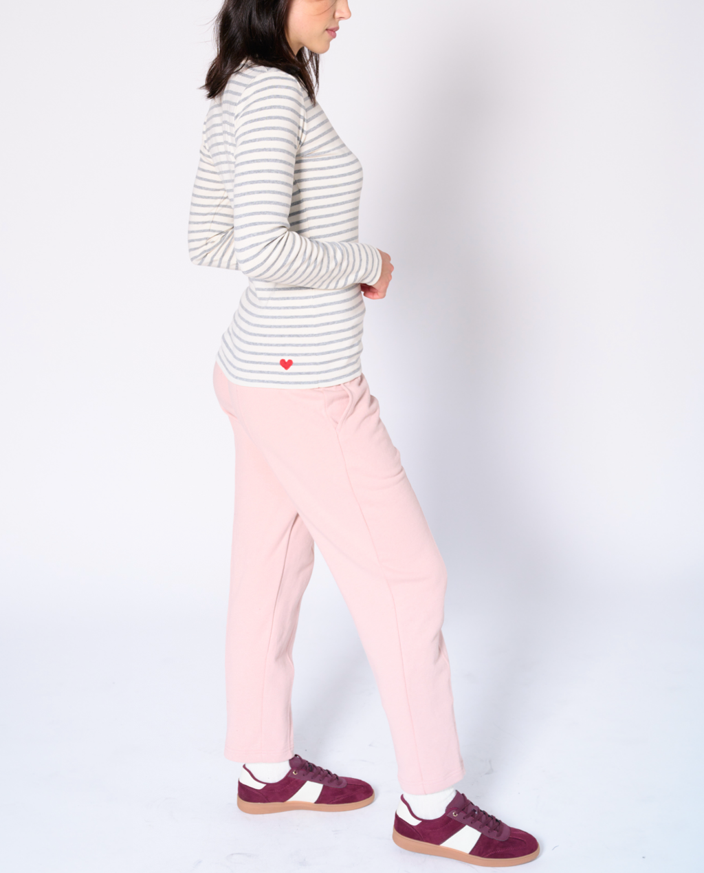 Nathalie stripe Henley top