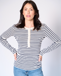 Nathalie stripe Henley top