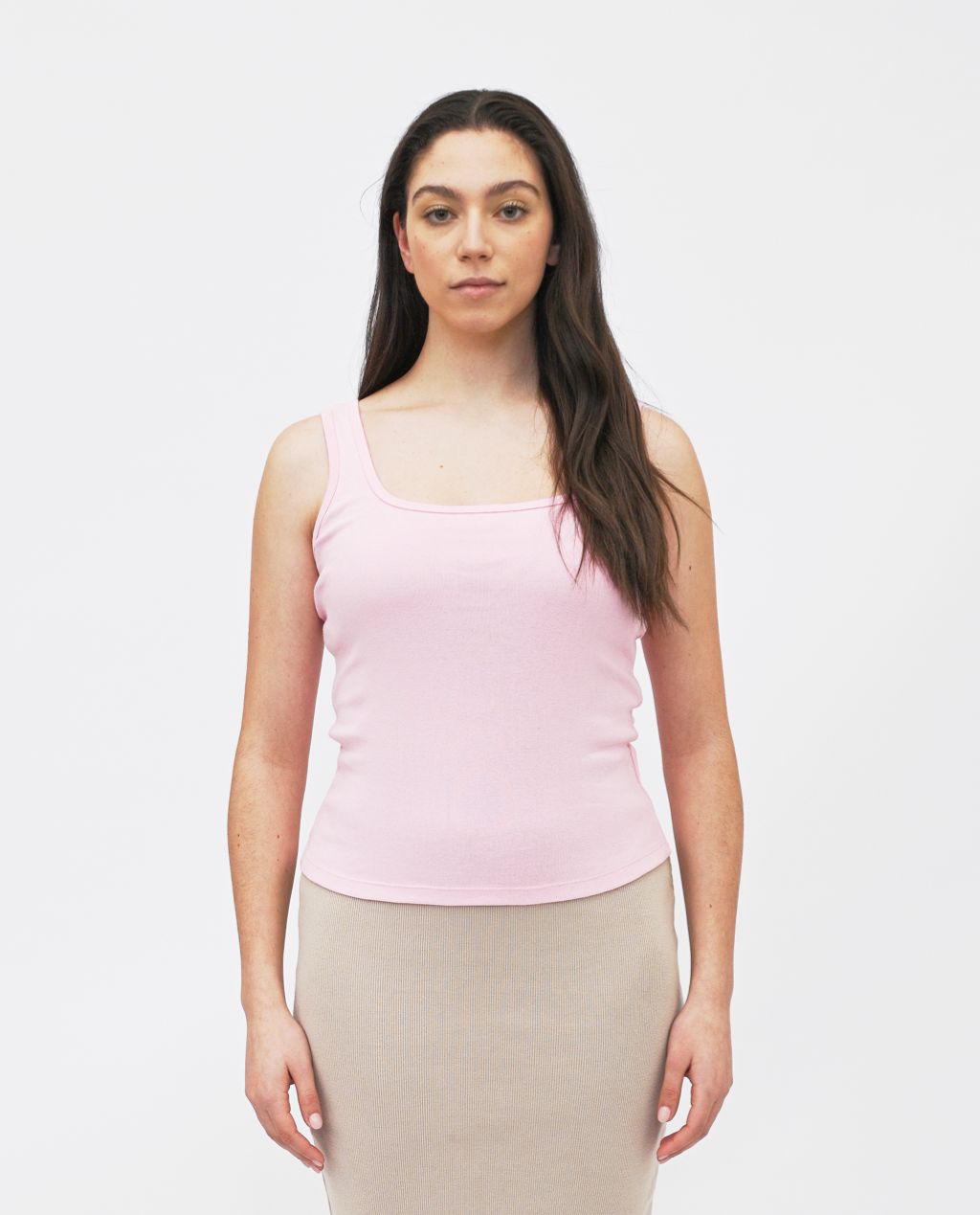 Navi square Neck Tank Top