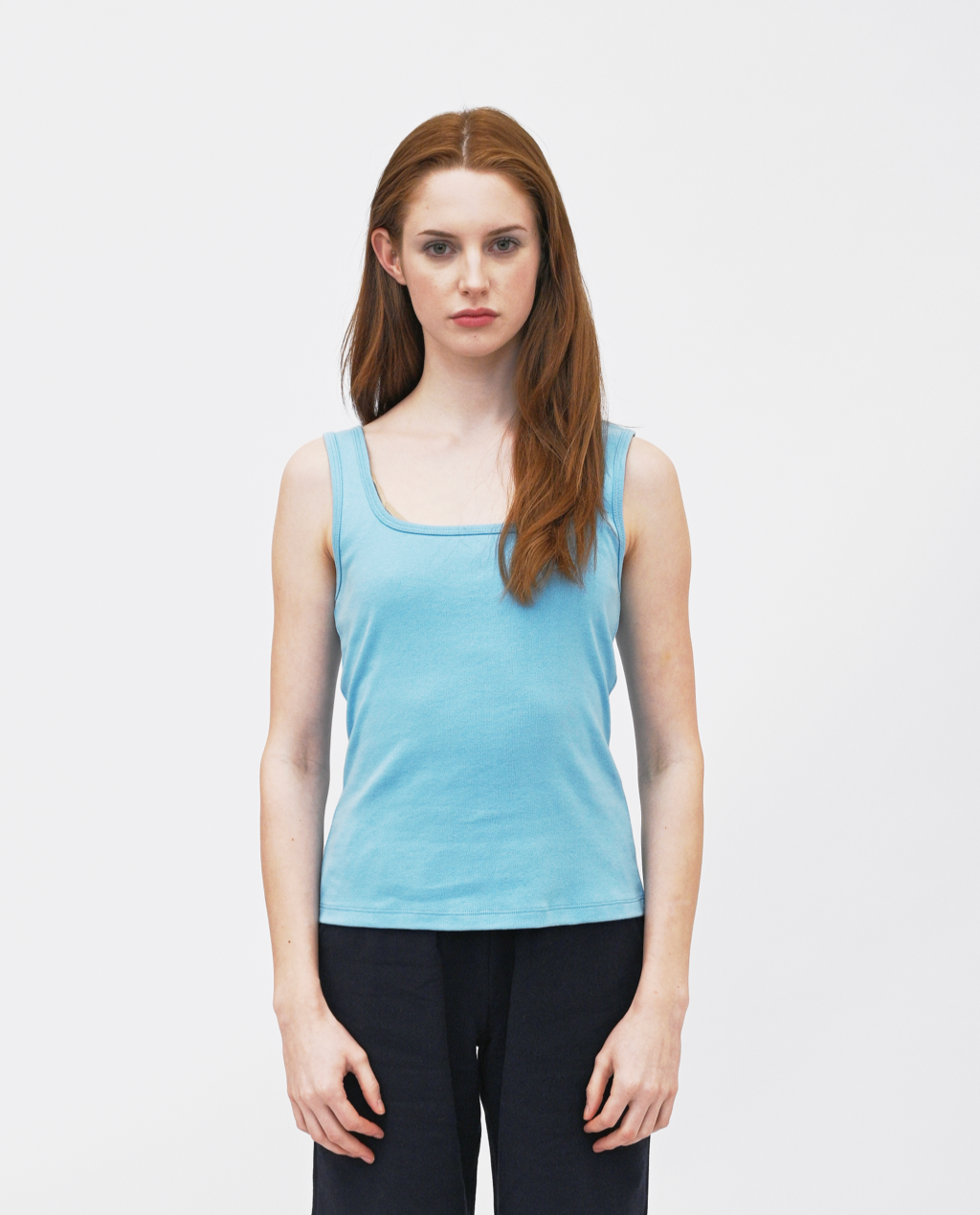 Navi square Neck Tank Top