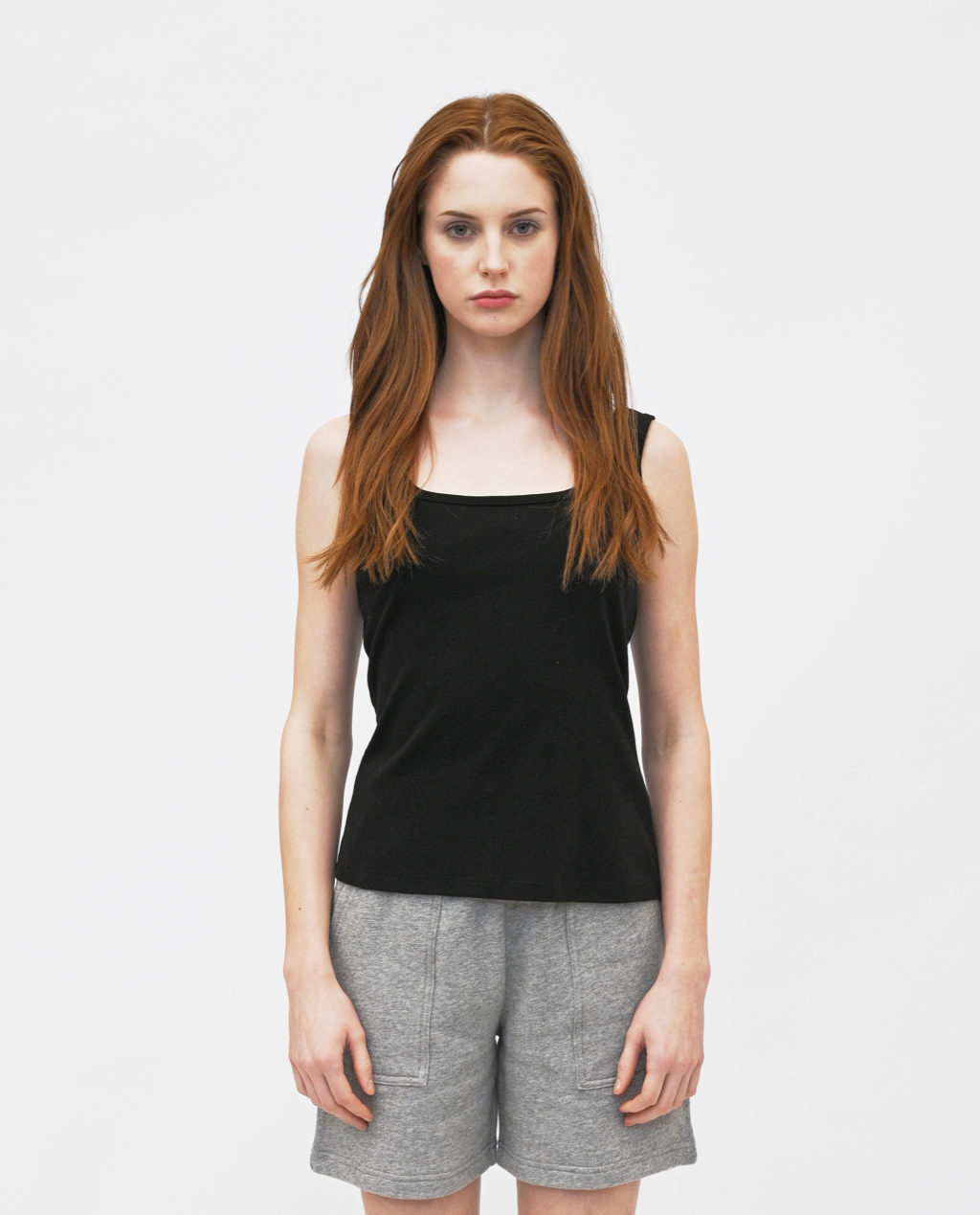 Navi square Neck Tank Top