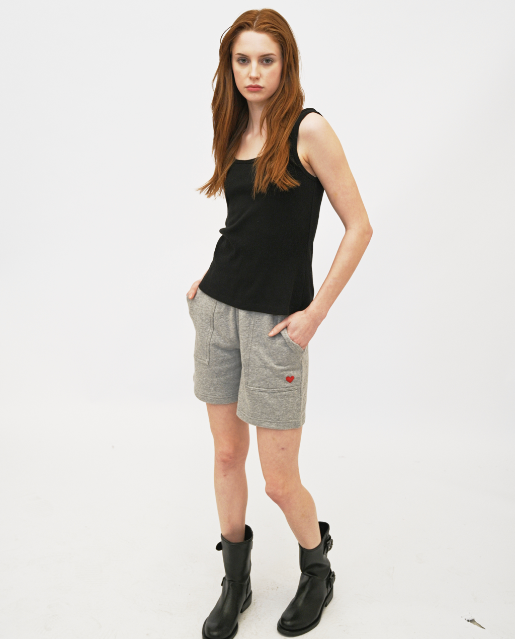 Navi square Neck Tank Top