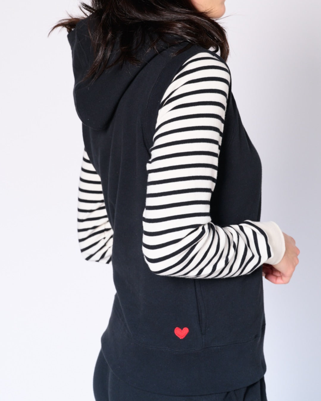 Chery sleeveless hoodie Top