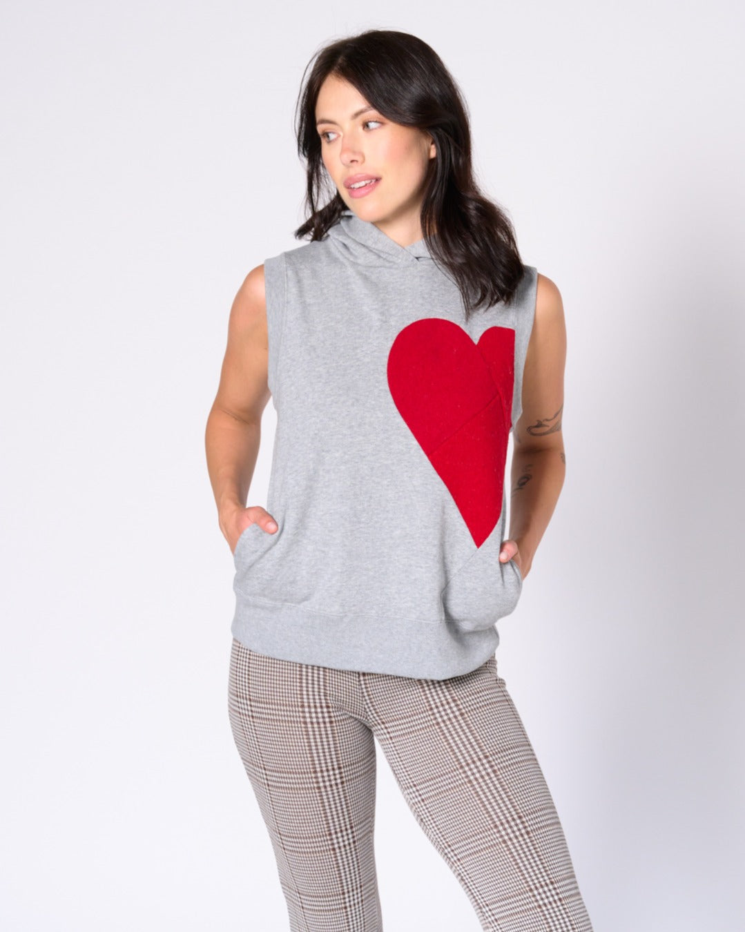 Chery sleeveless hoodie Top