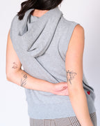 Chery sleeveless hoodie Top