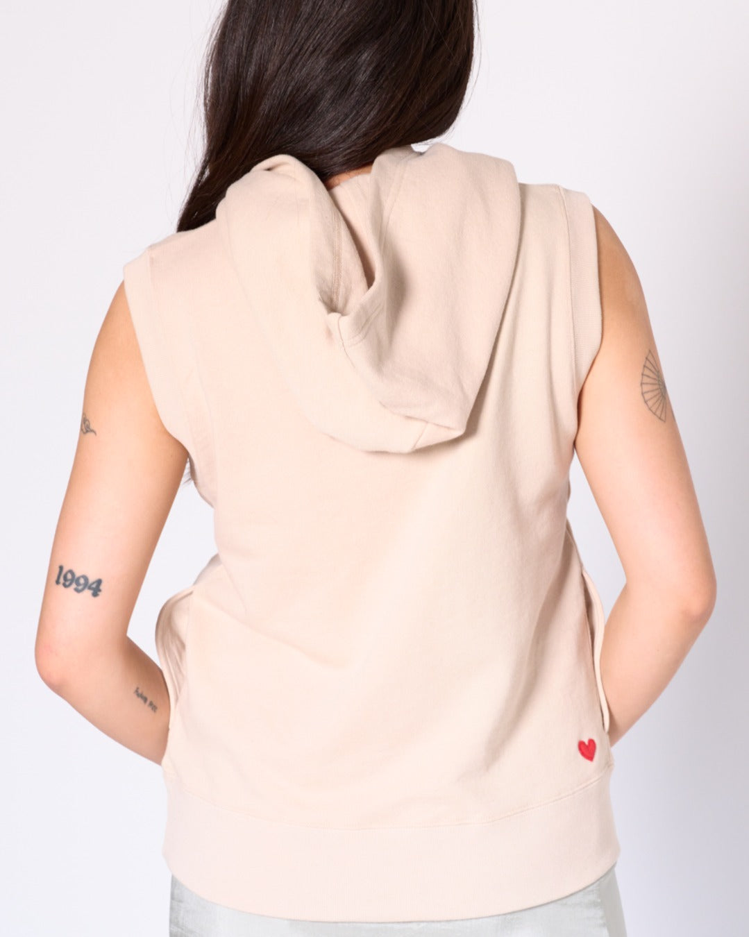 Chery sleeveless hoodie Top