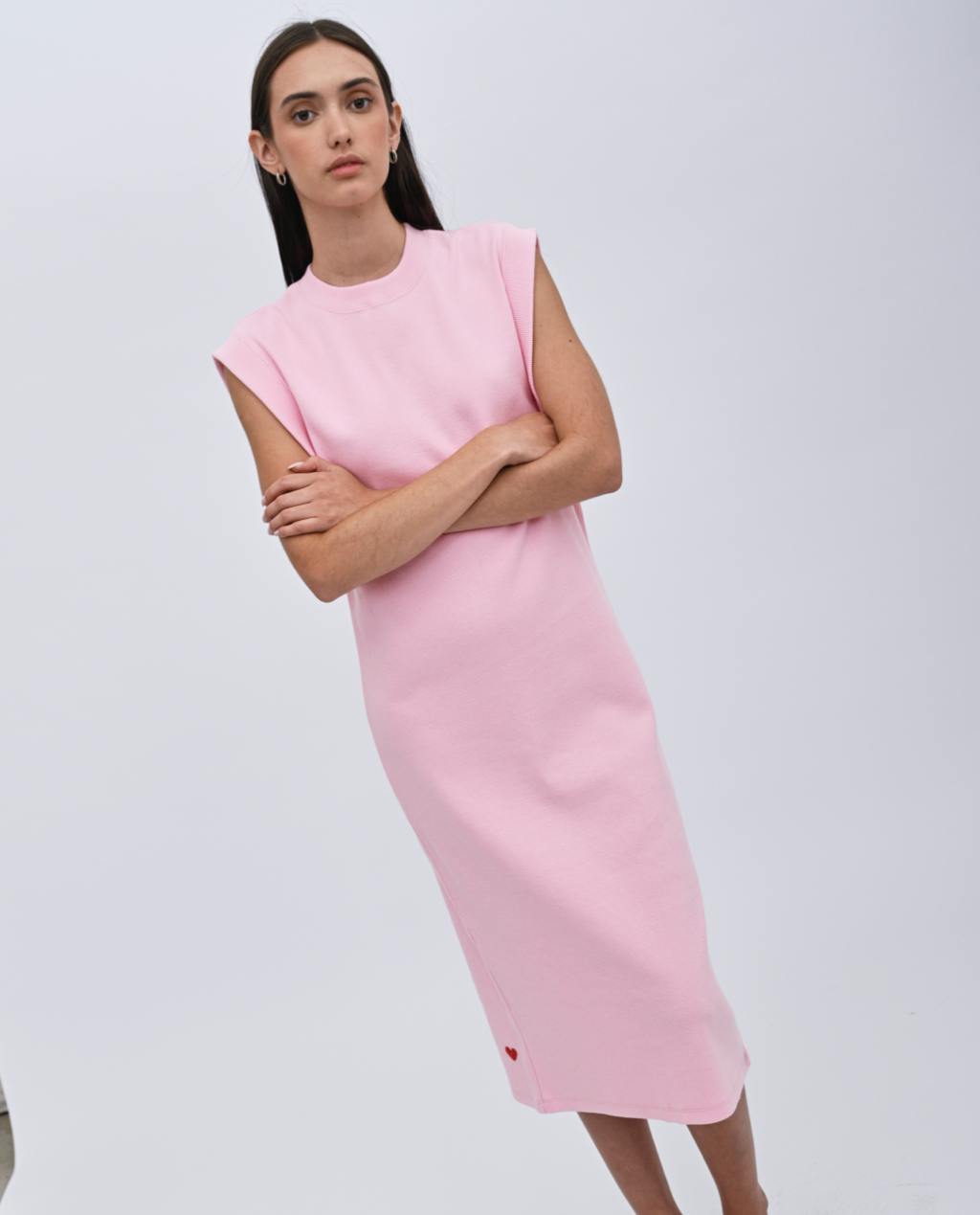 Wren drop sleeve midi dress