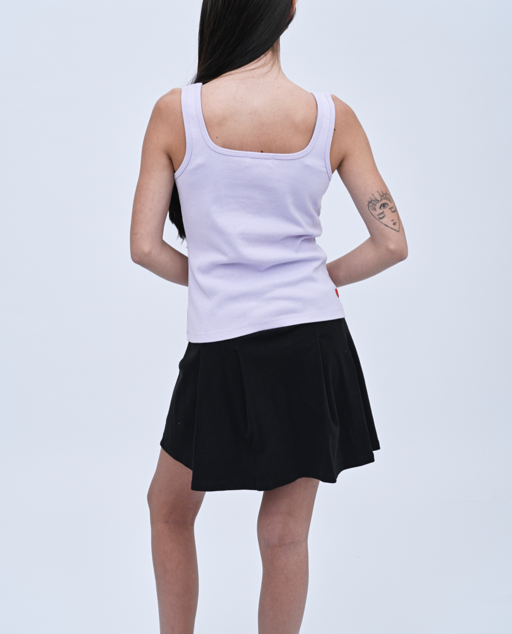 Navi square Neck Tank Top