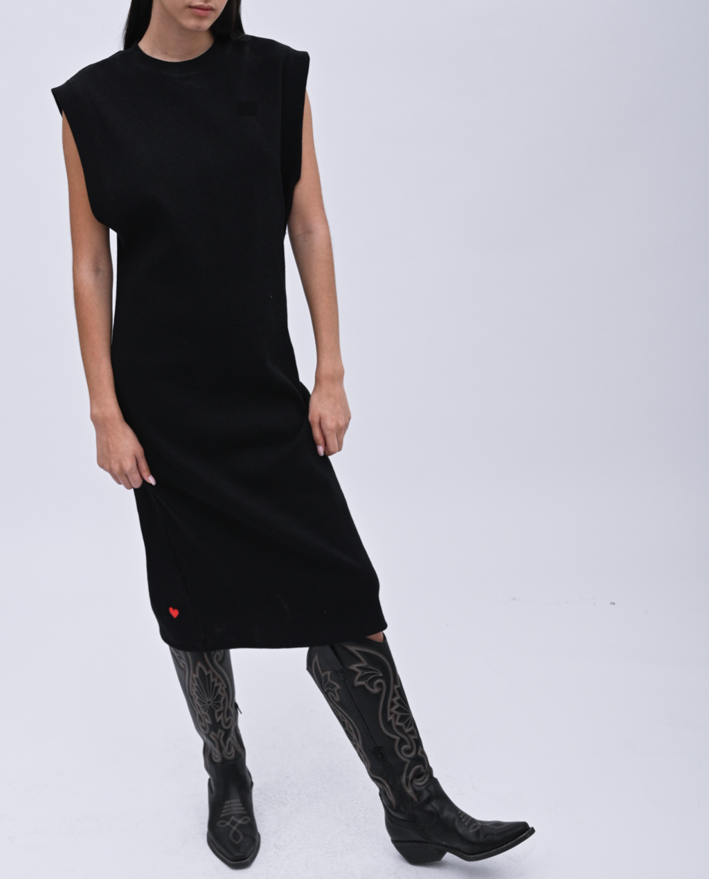 Wren drop sleeve midi dress