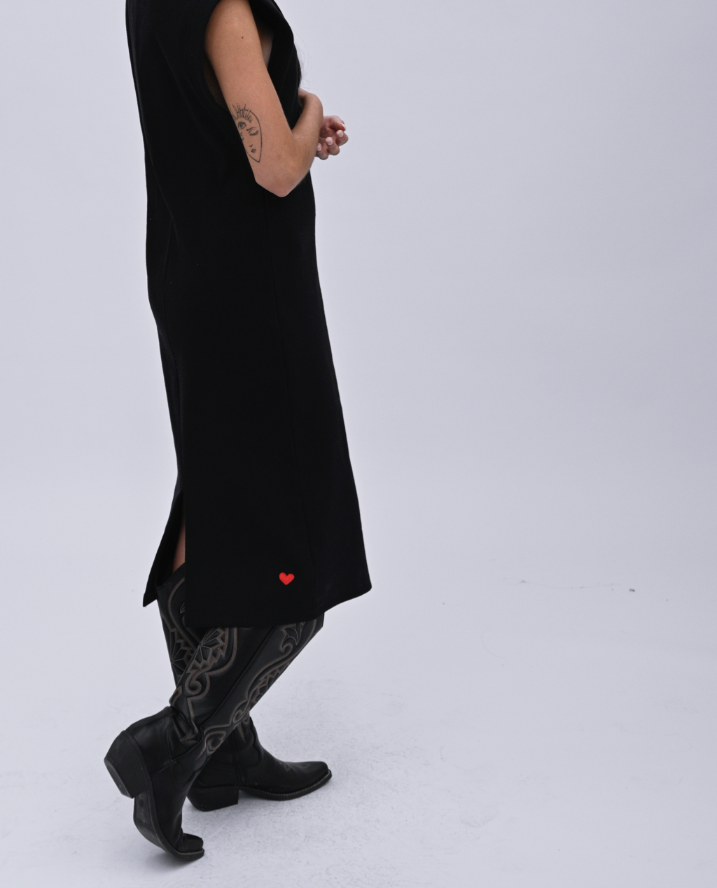 Wren drop sleeve midi dress