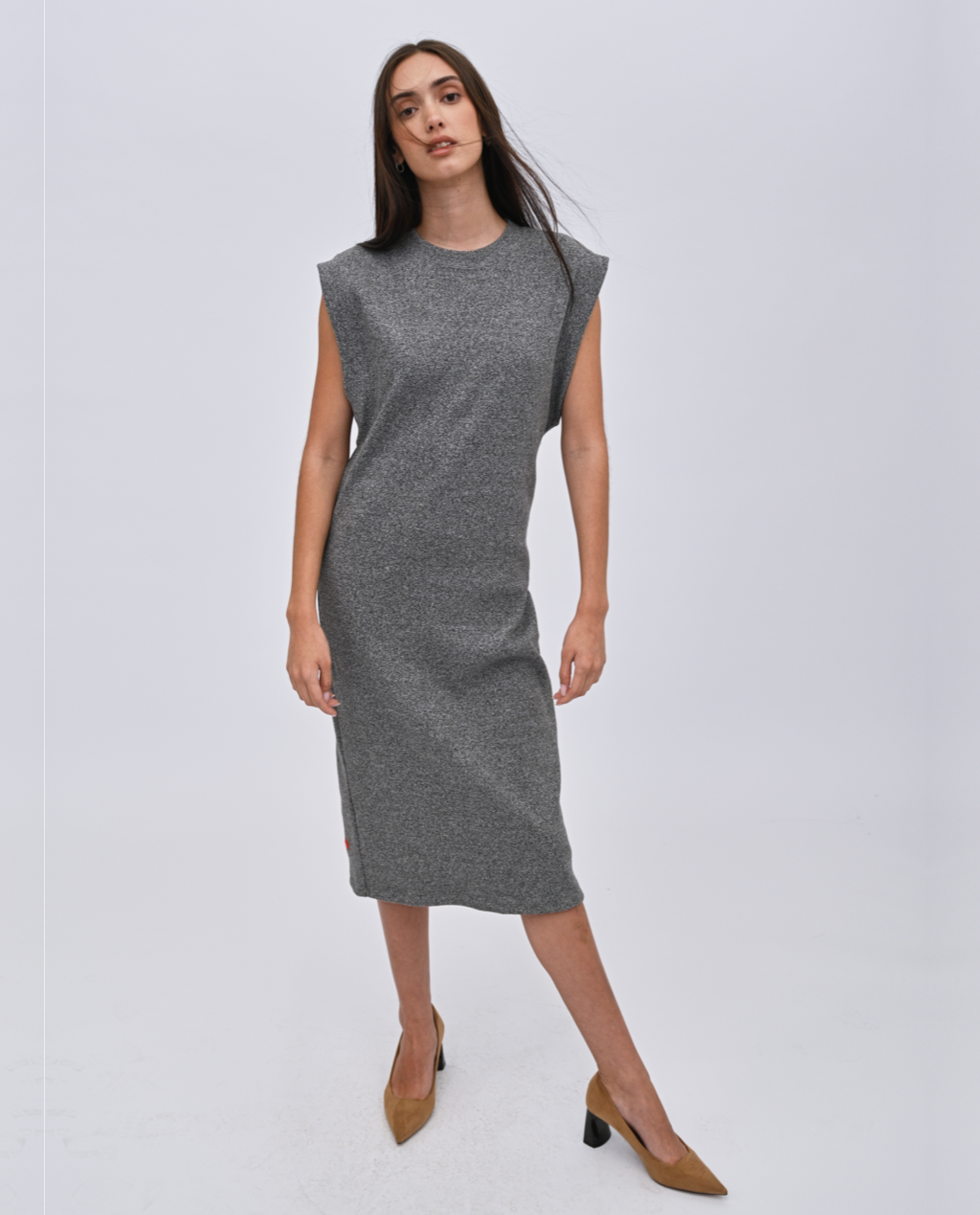 Wren drop sleeve midi dress