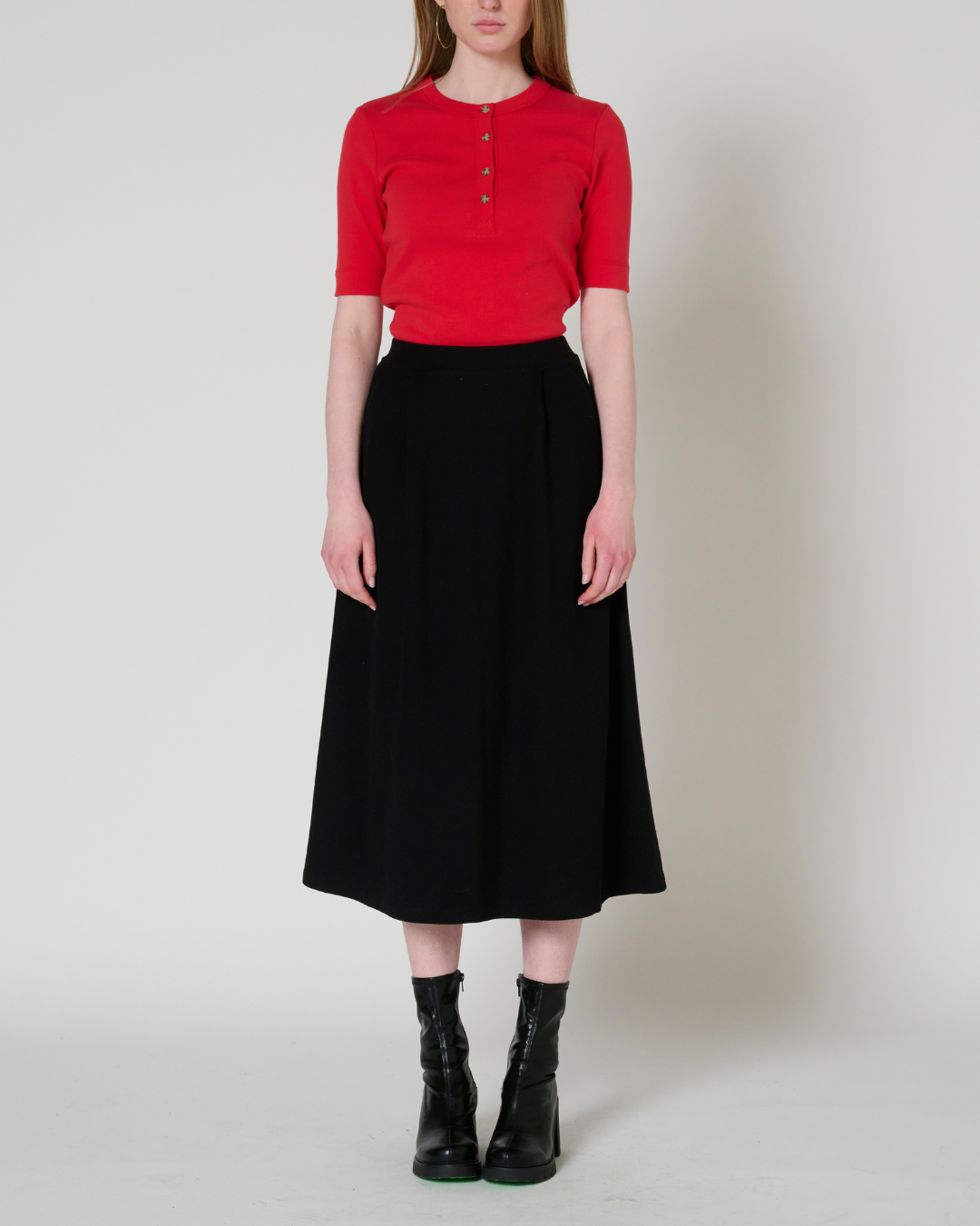 Rosalind column midi skirt