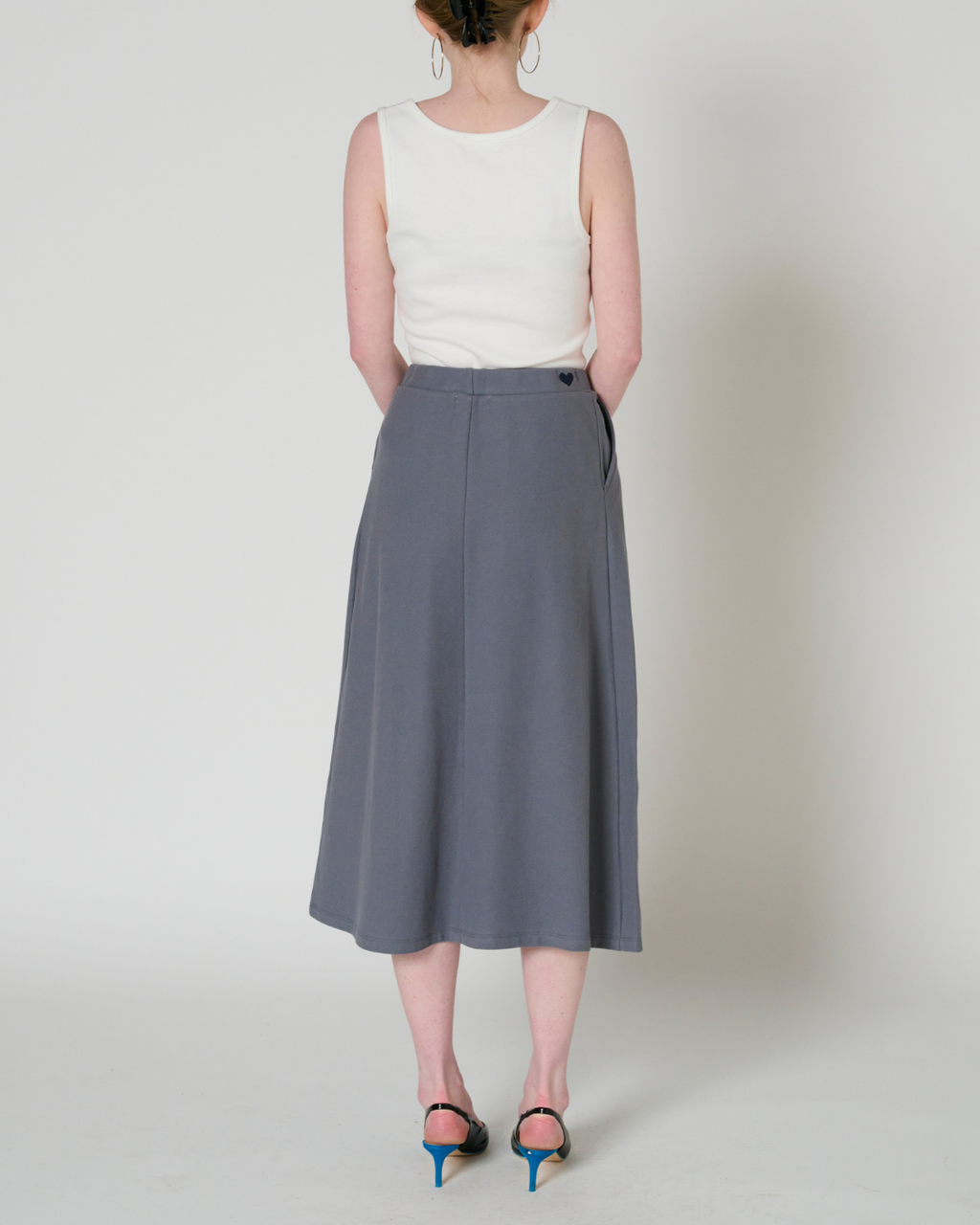 Rosalind column midi skirt