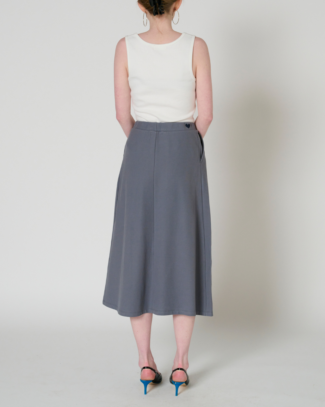 Rosalind column midi skirt