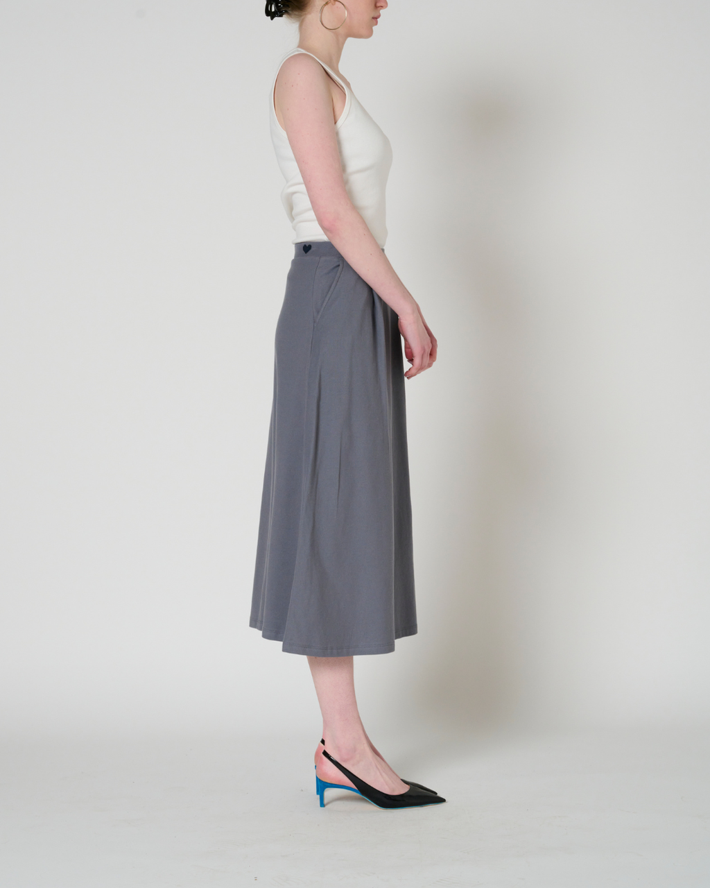 Rosalind column midi skirt