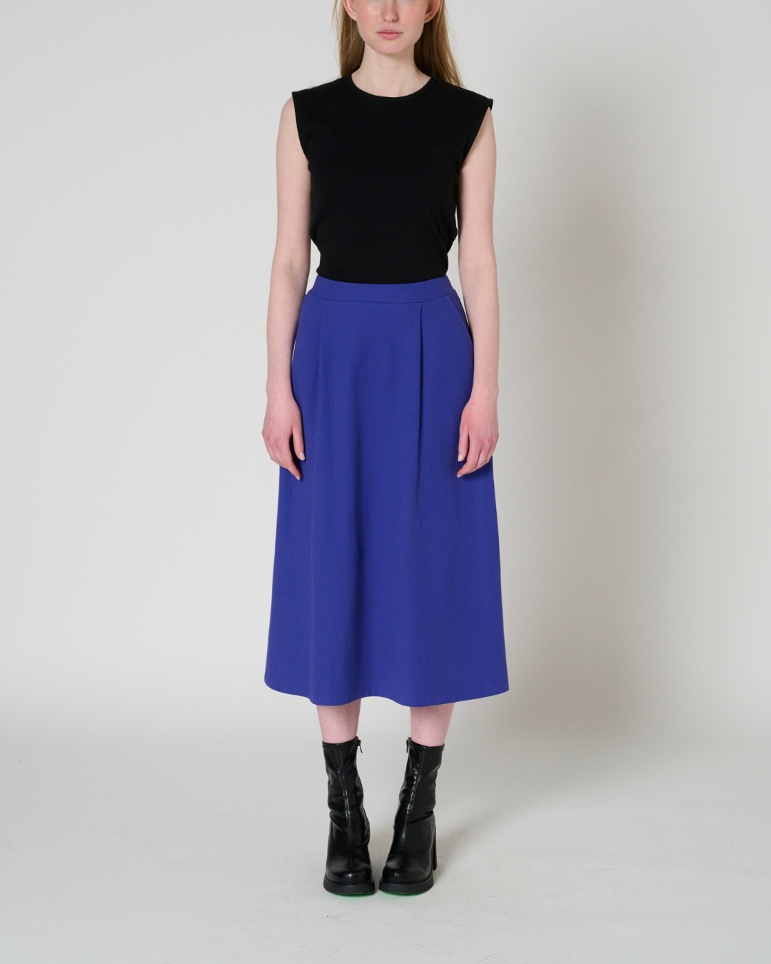 Rosalind column midi skirt