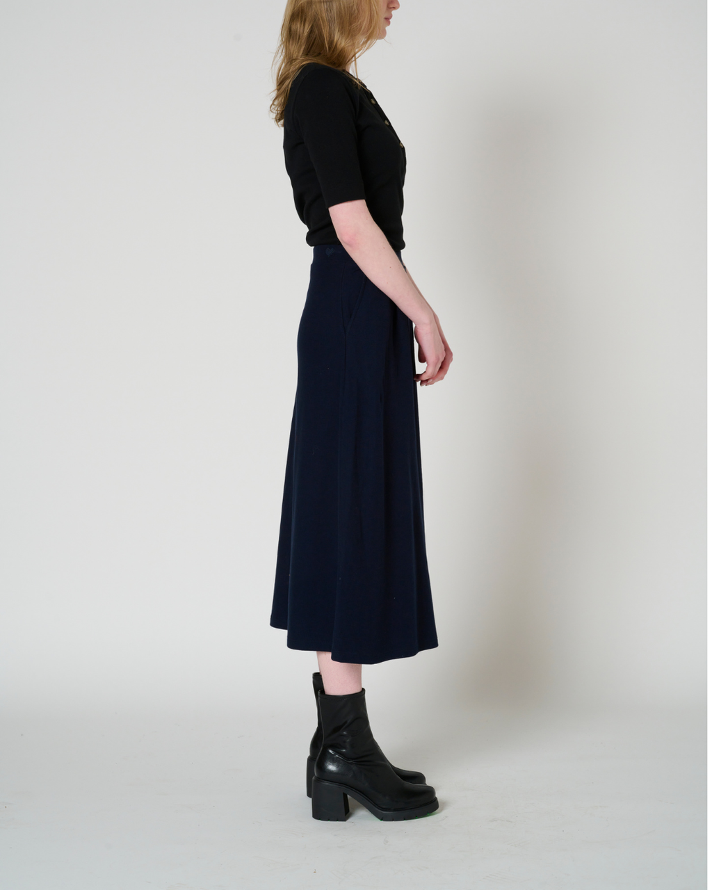 Rosalind column midi skirt