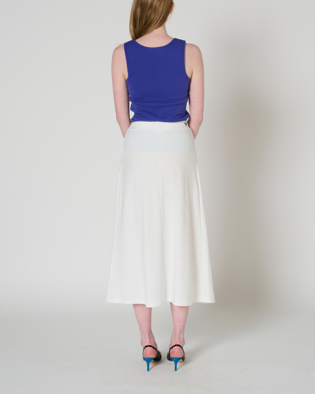 Rosalind column midi skirt