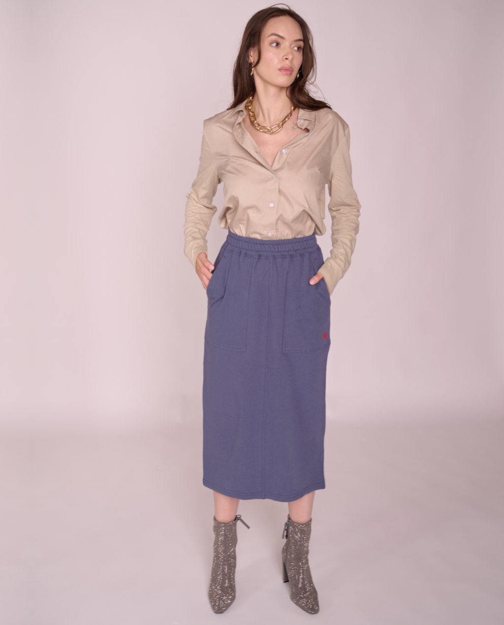 Rowan cozy midi skirt – PRELOVED