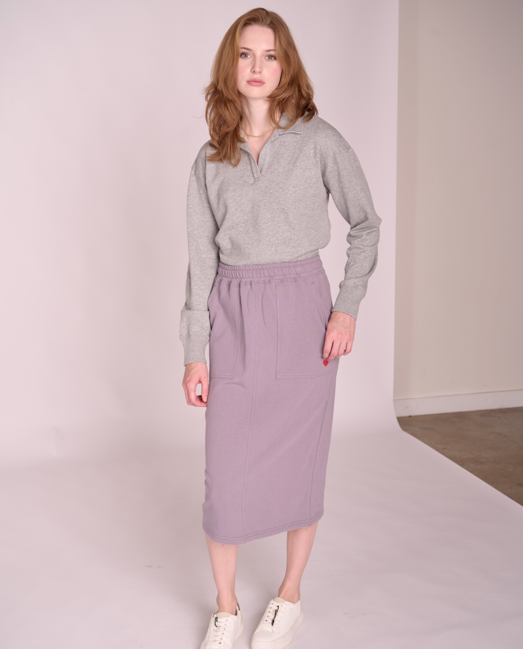 Rowan cozy midi skirt