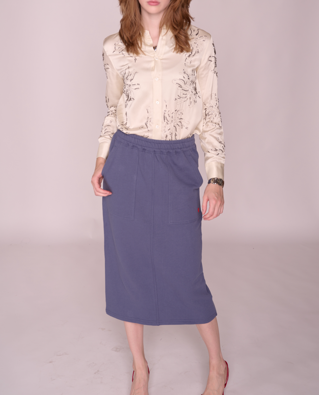 Rowan cozy midi skirt