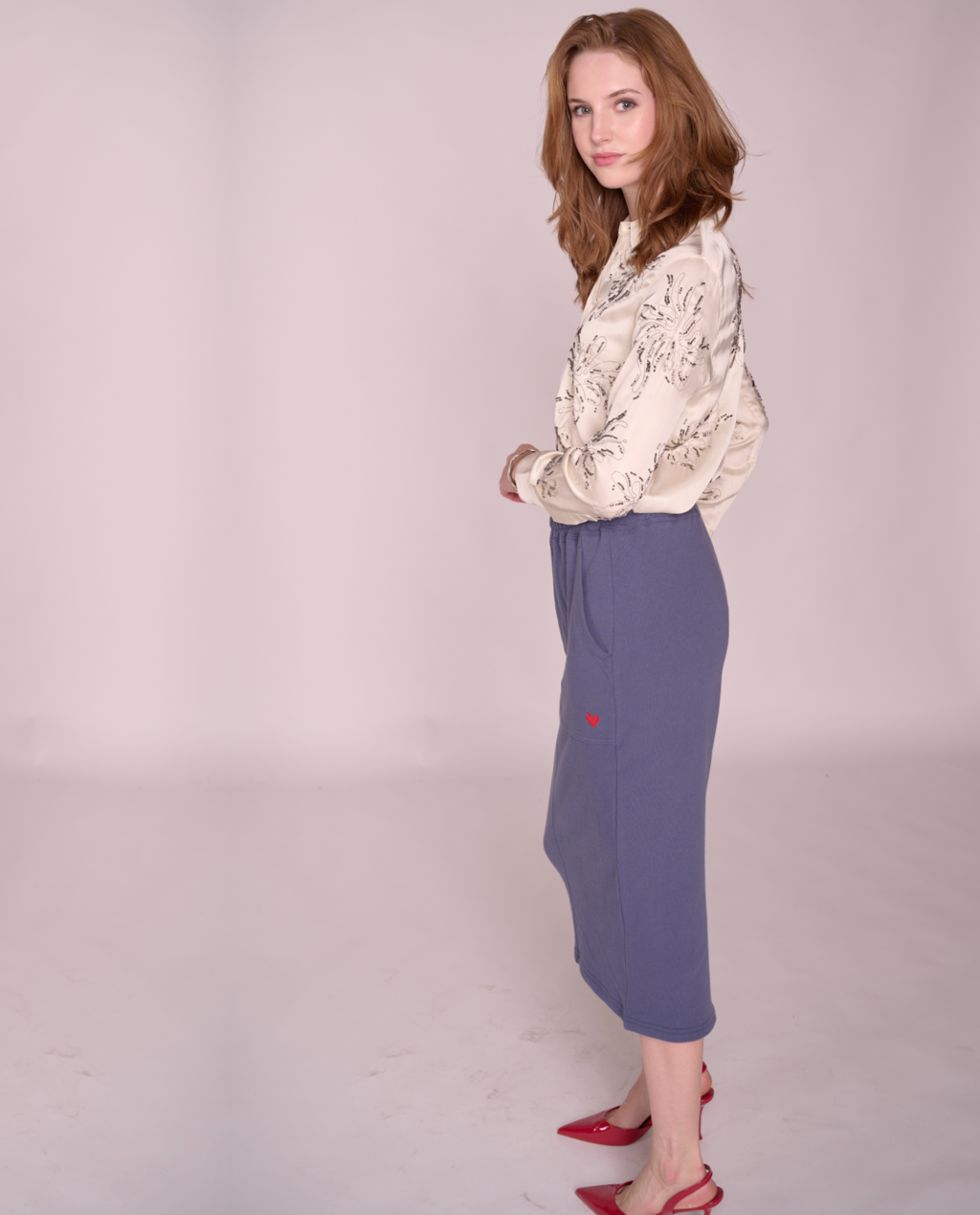 Rowan cozy midi skirt