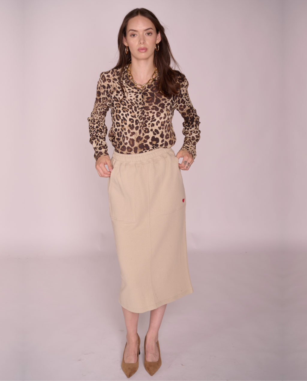 Rowan cozy midi skirt