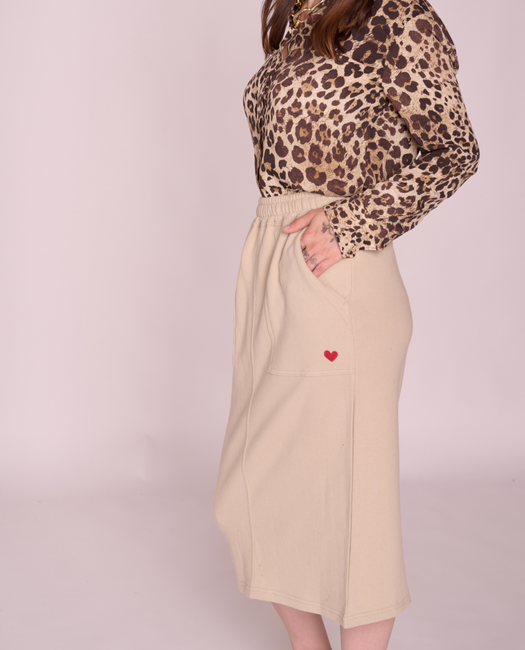 Rowan cozy midi skirt