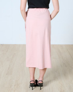 Natalie wrap midi skirt