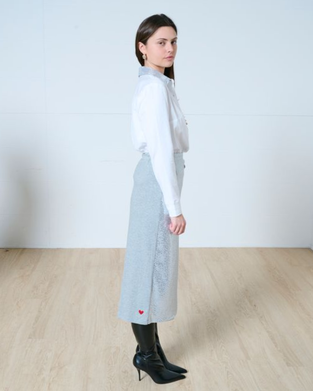 Natalie wrap midi skirt