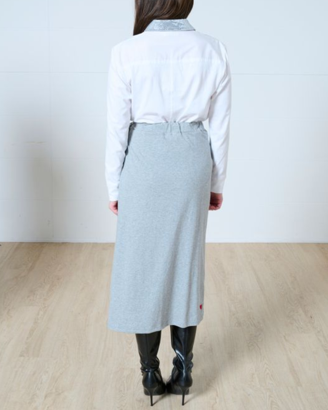 Natalie wrap midi skirt