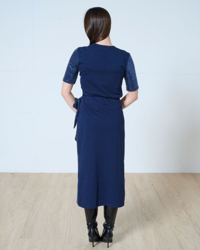 Natalie wrap midi skirt