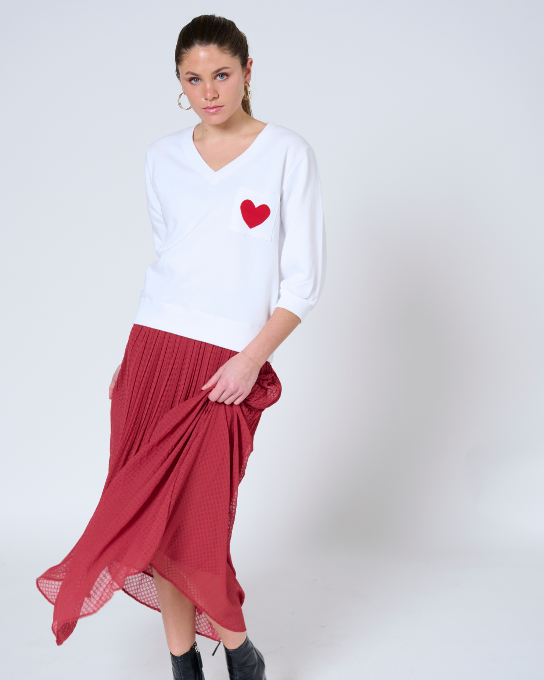 Anja V-neck sweatshirt