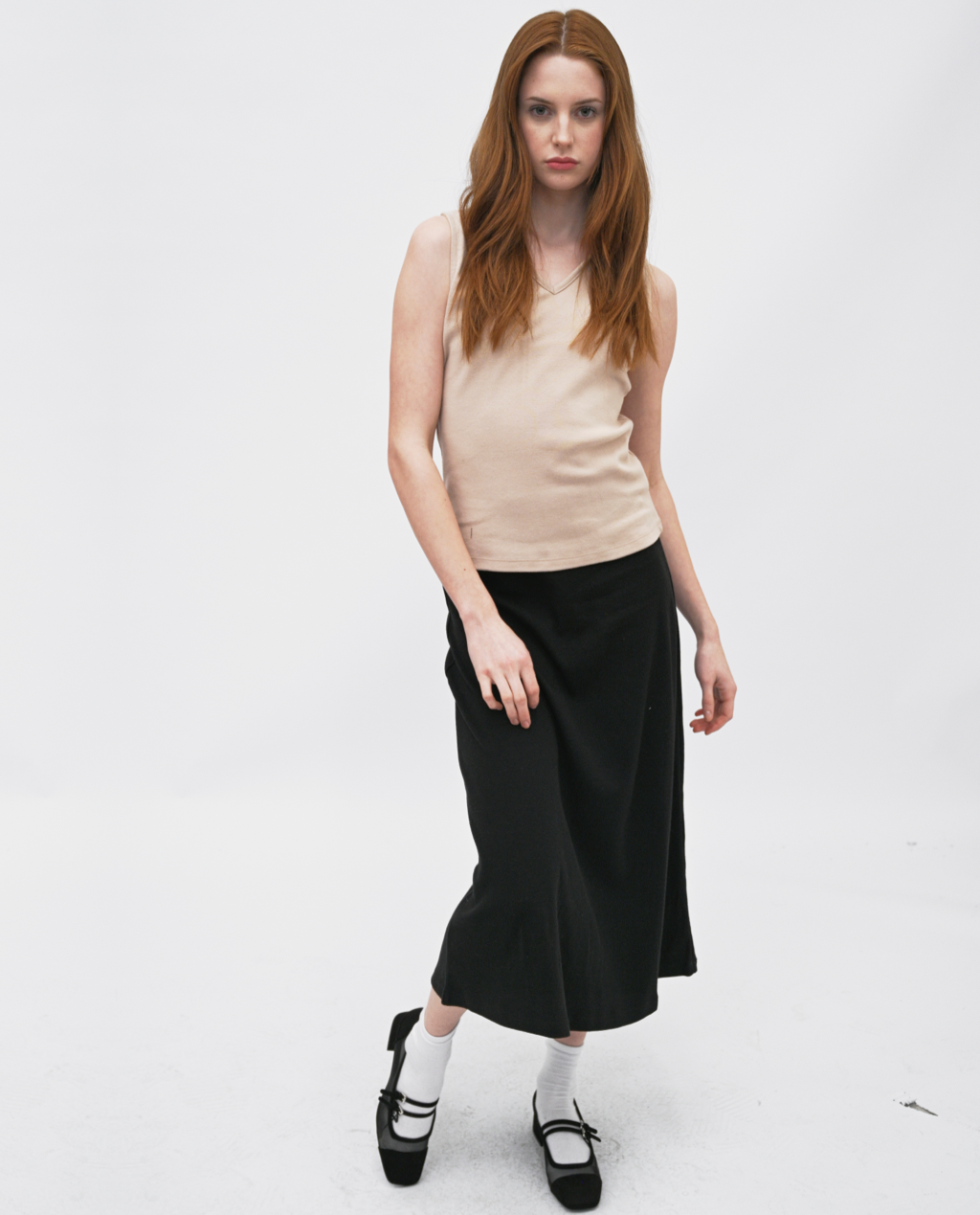 Sita sleeveless polo Top