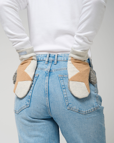 Skye Mitts with Upcycled Wool