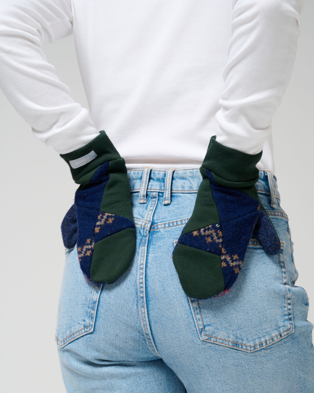 Skye Mitts with Upcycled Wool