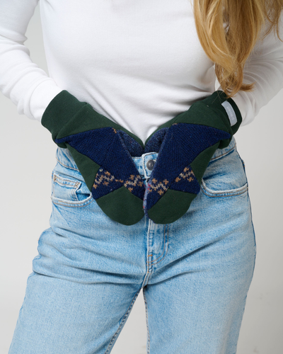Skye Mitts with Upcycled Wool