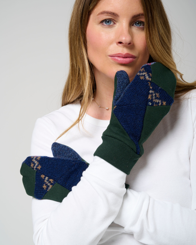 Skye Mitts with Upcycled Wool
