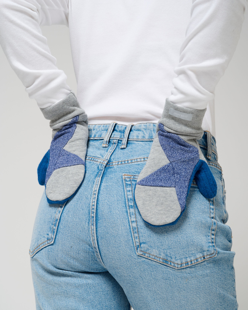 Skye Mitts with Upcycled Wool