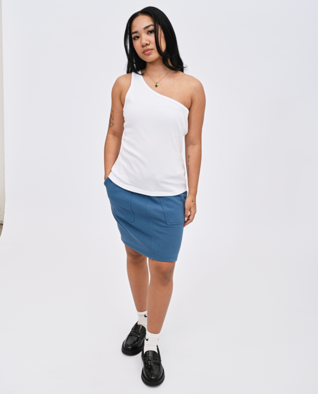 Suri one shoulder Tank Top