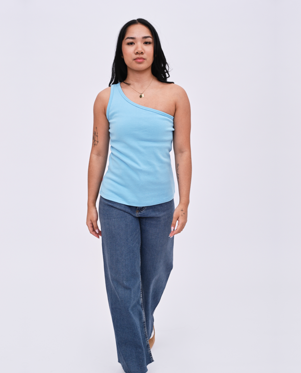 Suri one shoulder Tank Top