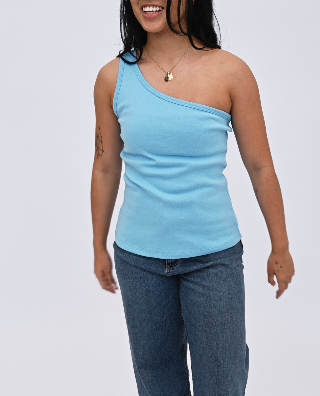 Suri one shoulder Tank Top